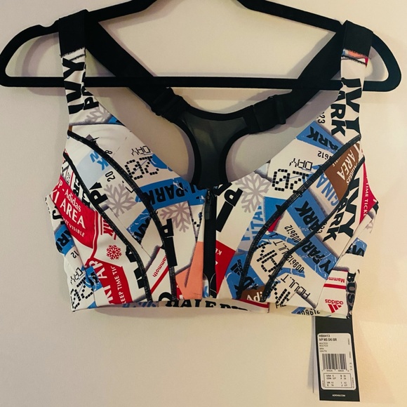 Adidas X Ivy Park Ski Tag Medium Support Bra Size S - Picture 3 of 5